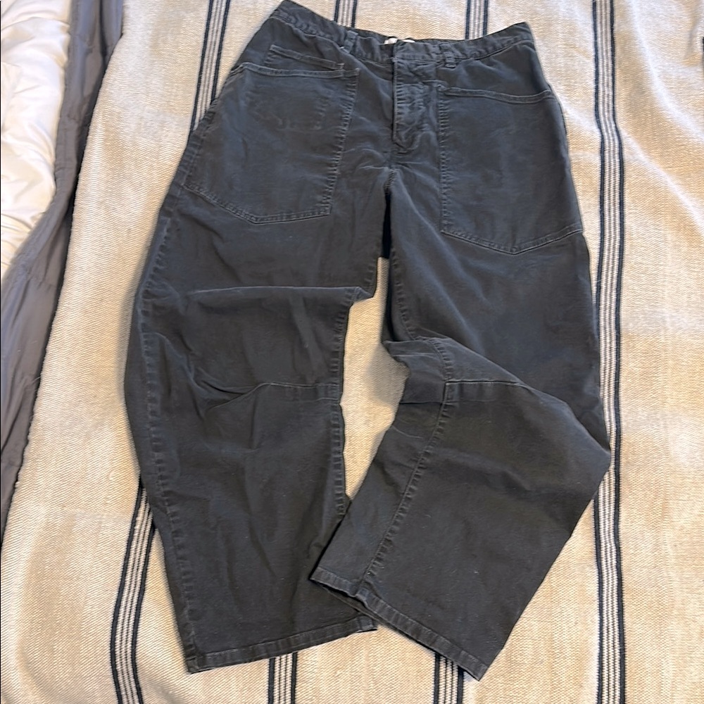 Nili Lotan Shon Carbon Bow Leg Pant 2 - Picture 5 of 9